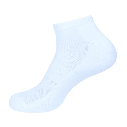 Image of Women's Ankle Socks Thick Cushioned Cotton, Moisture-Wicking socks, Breathable Performance Socks for Running, Sports
