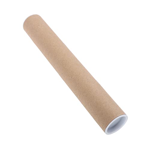 KONTONTY 6pcs Couplet Paper Tube Kraft Mailing Artwork Mailing Tube Packing Tubes Decor Brown Kraft Paper Mailing Tubes with Lids Decorative Boxes Couplets Container Plastic Khaki