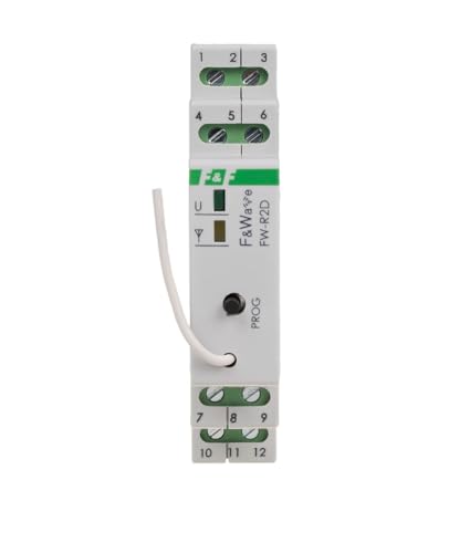 Relé doble inalámbrico biestable DIN 85-265V FW-R2D interruptor receptor F&F