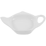 Plat à sachets de thé : protège votre table des rayures et peut également servir de beurrier individuel, de petit bol pour les en-cas ou de plat à sachets de thé