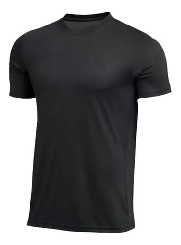 Camiseta Masculina Dry Fit Poliéster Academia Treino Proteção UV (BR, Alfa, M, Regular, Branco)