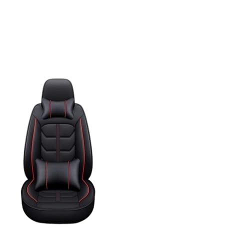 Housse de siège auto Citroen C4 3D noire et rouge set complet 5 places