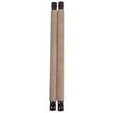 GRIRIW Scrollstab Stäbe aus Holz 2 Stück mit elegantem Design und praktischem Montagezubehör für Kalligrafie und Heimgebrauch