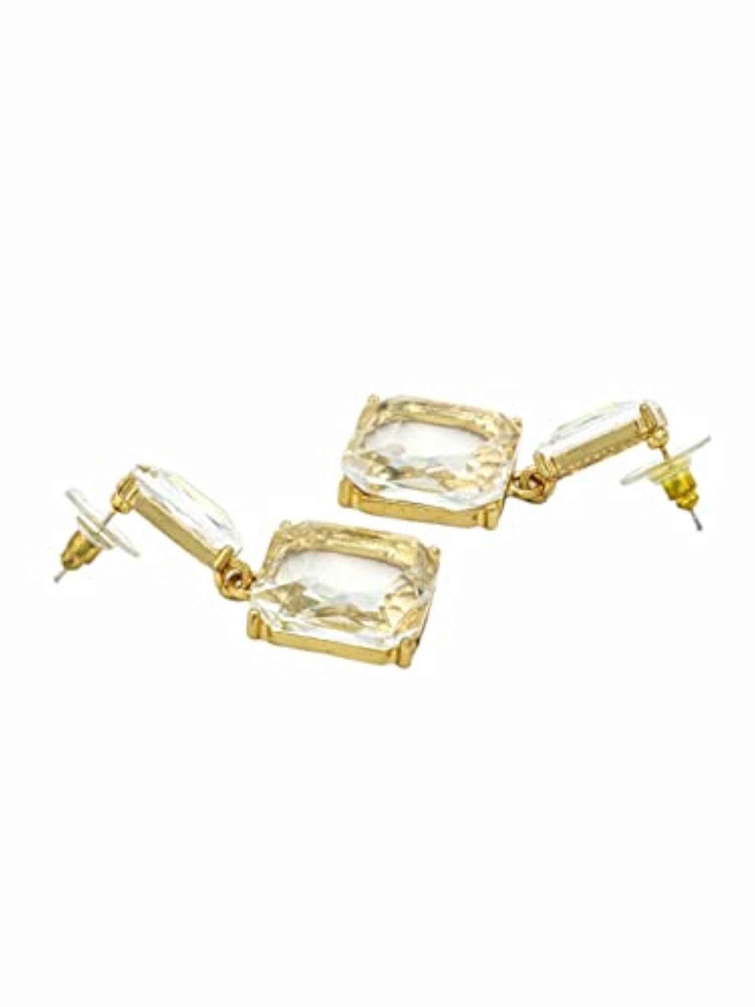 Geometric Shape Stud Drop Earrings