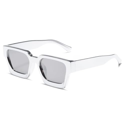 Neue 2025 Retro-Quadrat-Sonnenbrille mit dickem Rahmen und verstärktem Metallscharnier UV400