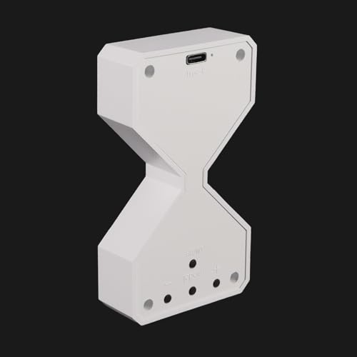 Fasizi Elektronische Sanduhr Schwerkraftgesteuerte Zeitschaltuhr Geeignet für Bad, Küche, Wohnzimmer (Weiß)