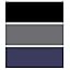 Black/Gray/Navy Blue| With Fly
