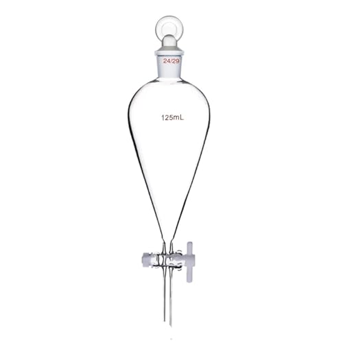 Entonnoir de séparation en verre 125 ml pour stopper les fuites de solvant