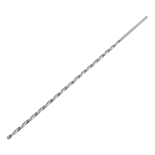 Brocas HSS extralargas de 200 mm para metal y madera, brocas de perforación de acero de alta velocidad de 2 a 10 mm con vástago redondo de doble ranura, para carpintería CNC y uso industrial (6,5 x