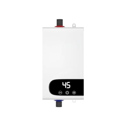 Termo Electrico, Calentador De Agua Instantáneo, Calentadores Eléctricos Portátiles De 5500w For Baño, Ducha De Agua Caliente Y Calefacción De Cocina Doméstica,Para cocina, baño, lavado.(110 3500W)