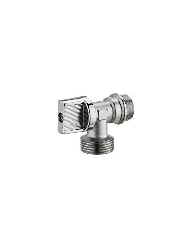 NOYON ET THIEBAULT PLO01801 Robinet de Machine à Laver équerre 1/4 Tour M1/2' (15x21) Sortie mâle M3/4' (20x27) NOYON & THIEBAULT-802-1520C1
