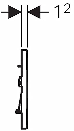 Geberit 115.883.KH.1 Plate 2 Buttons Sigma 30, Grey, 24.6cm x 16.4cm x 1.2cm