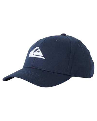 Quiksilver Decades - Gorra Con Ajuste Posterior A Presión Para Hombre Cap, Hombre, Navy Blazer Heather, 1sz