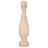 Embouts décoratifs en bois brut : peignez, teignez ou vernissez ces embouts d’escalier bruts pour créer des embouts personnalisés pour tringles à rideaux ou des ornements de mât de drapeau qui correspondent à votre style