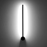 Phenas 12W Modern LED Wall Sconce Hardwired Indoor LED Wall Light Bar Black LED Wall Lamp Hardwired