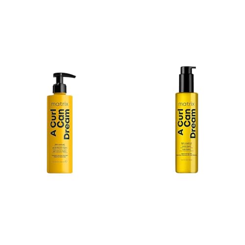 Matrix A Curl Can Dream Defining Light Hold Gel, 200ml and Moisturising Hair Oil for Curls and Coils, 150ml