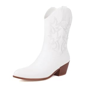 Lmtossey Vrouwen Microfiber Lederen Western Cowboy Laarzen Knie Hoge Puntneus Naaien Schoenen Herfst En Winter Vrouwen Laarzen