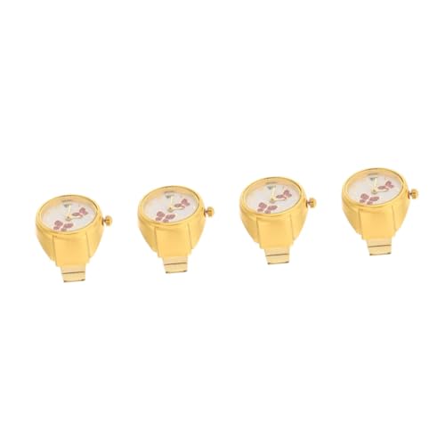Montre anneau miniature pour femme bague montre portable numérique dorée