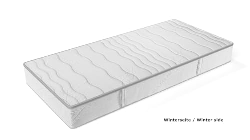 7 Zonen Gelmatratze Gelschaum Matratze Relax Höhe 25 cm mit 8 cm Gel Memory Schaum soft weich Raumgewicht RG50 + 7 Zonen Kaltschaum Schlafen wie auf Gelmatratzen Alternative Wasserbett (100 x 200 cm) – Bild 7