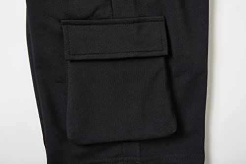 Irelia 2 Pack Boys Shorts Drawstring Elastic Waist Zipper Pockets Black Khaki Cargo Xxl #TOP6