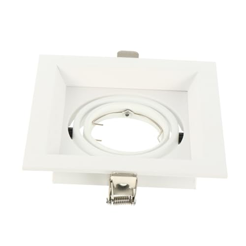 Sewroro Aro Empotrable para Lámpara de Techo LED Carcasa Compatible Montaje Resistente para Focos Empotrables Color Blanco