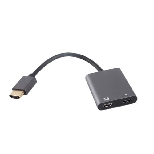 Adaptador HD a USB C de vídeo 4K 60 Hz bidireccional convertidor Eacam con carga PD 2