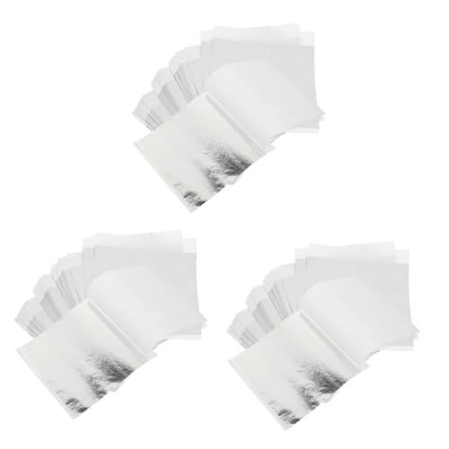 VILLCASE 3sets DIY Crafts Foil Material 250g Pack Leaf Sheets Foil Flakes Handcraft Glitter 100sheets*3