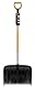Fiskars Schneeräumer für große Schneemengen, X-series, Länge: 153,5 cm, Aluminium/Polymer, Schwarz/Orange/Grau, 1057178