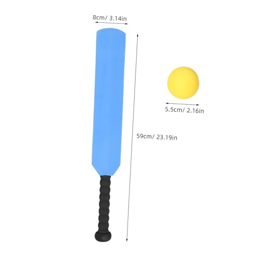 SUPVOX 1Set Indoor Cricket Bat for Lightweight Vintage Style Plastic Bat for Outdoor Sports Family Activities Youth Cricket Equipment
