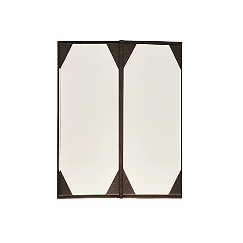 menu covers made of premium faux leather 10-pack - 42534 x 1134 - wine list - bar menu brown 2 views