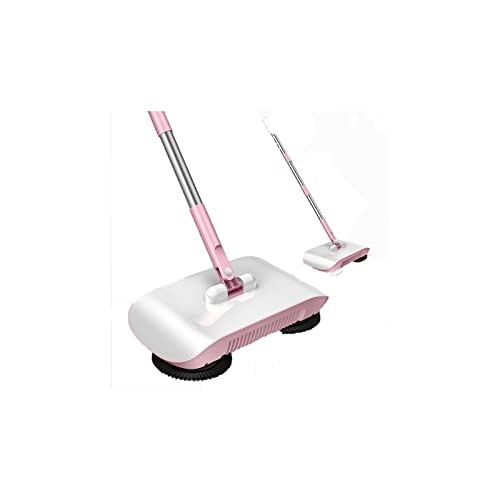 PacuM Wireless Vacuum Broom Robot Vacuum Cleaner Floor Home Kitchen Sweeper Mop Sweeping Machine Magic Handle Household Lazy Wash Dropshipping Carpet (Color : Pink)