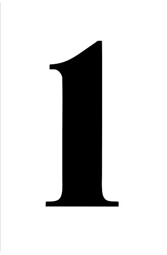 Numeri Stencil Grandi, Altezza 20 cm, Stile