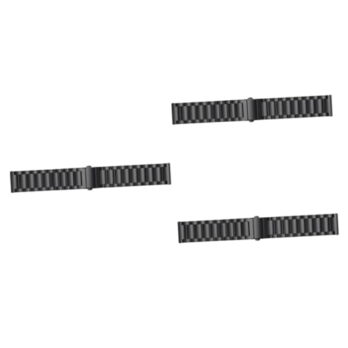 Bracelet de montre en acier inoxydable UPKOCH (lot de 3 bandes de remplacement)
