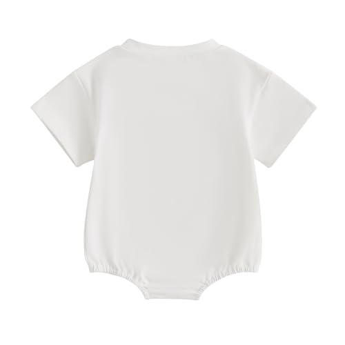 Baby Boy Girl Baseball Romper Newborn Bow Basketball Rompers Summer Casual Short Sleeve Embroidery Golf Bodysuits2