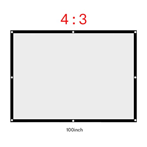 Pantalla de proyección portátil plegable 100 pulgadas miniatura 4