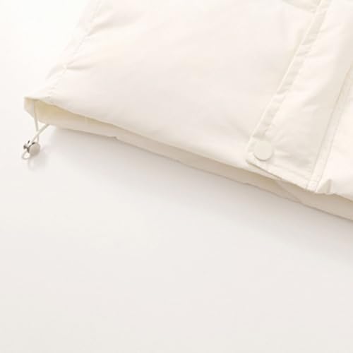 Long Hooded Puffer Jacket for Girls Boys Zip Up Button Thicken Down Coat Youth Kids Cute Warm Windproof Clothes4