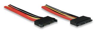 Cable Extensor Micro SATA 16-Pin Macho a Hembra 12 pulgadas