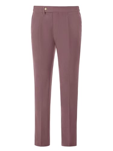 Men's Dress Pants Slim Fit Corduroy Suit Pant for Men Classic Fit Flat Front Suit Trousers Casual Suit Slacks3