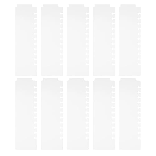 Separadores de carpeta duraderos: di adiós al caos con 10 divisores plásticos con pestañas