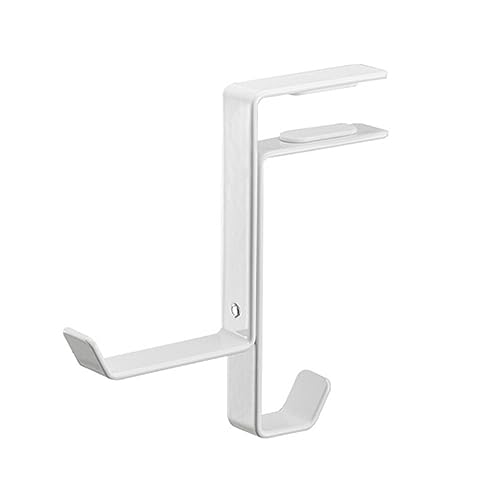 Operitacx Metal Stand Headset Stand Holder Under Desk Headset Holder Desk Headphone Hanger Desktop Stand Under Desk Headphone Hook Gaming Headphone Hanger Earbuds White Table Frame