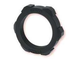 Heyco 8465 NLN 3/4 NPT Black Nylon LOCKNUT (Package of 100)