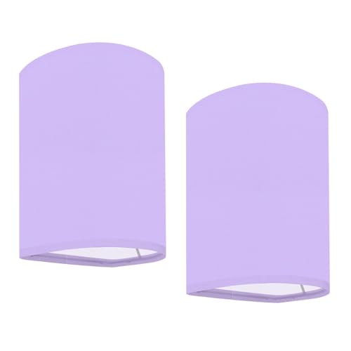 DERUINVAIO Wall Sconces Set of Two Battery Operated Soft Lavender