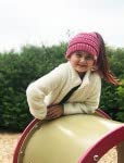 Image of Funky Junque BeanieTail Children's Ponytail Messy Bun Beanie Solid Ribbed Hat