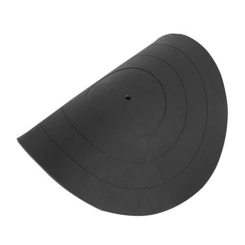 Housoutil Accessoires pour Tourne-Disque Coussin De en Silicone pour Disque Tapis De pour Disque Domestique Tapis Noir De 3 Mm