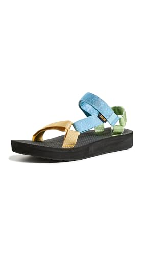 Teva Midform Universal, Sandalia Mujer, Azul metálico, 37 EU