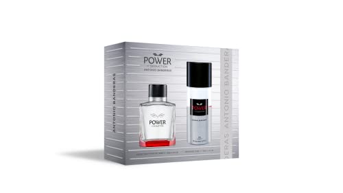 Banderas Perfumes - Power of seduction Set de regalo para hombre EDT 100 ml + desodorante 150 ml - Larga duración - Fragancia elegante y sexy - Notas de lavanda y madera - Ideal para uso diario