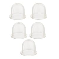 SAVIOR 5 Stück Primer Pumpe, Zündkapsel Primer Pumpenkappe Kraftstoffpumpe Vergaser 188-13 188-13-1 615-744 49-027 Für Kettensäge Trimmer Bürsten Schneider (Transparent*5)