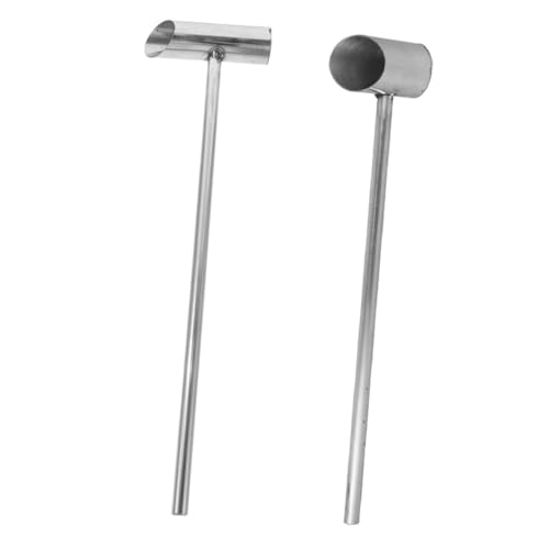 Unomor 2pcs Stainless Steel Marshmallow Sugar Scoop Multi-function Food Scoop for Household
