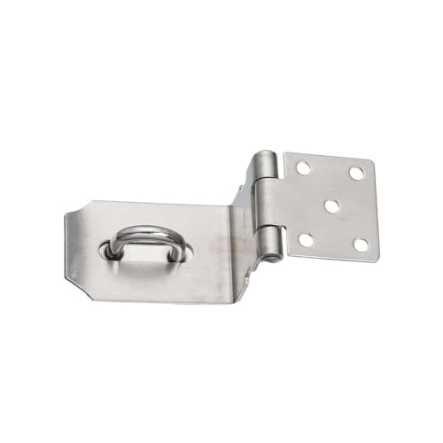 Image of 90 Degree Padlock Hasp Stainless Steel Security Door Latches Door Clasp Hasp Lock Right Angle Padlock Latch Extra Thick Door Gate Bolt Lock