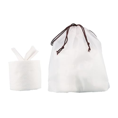 SHERCHPRY 2 Piezas Toalla de Desechable Faciales Multiusos Paños de Lavado Portátiles con Bolsa de Almacenamiento Maquillaje y Cuidado Personal
